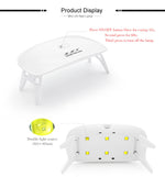 EclateBeauty 12W Nail Dryer LED UV Lamp Micro USB