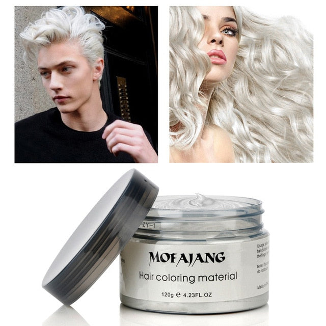 Color Hair Wax Styling Pomade Temporary Dye